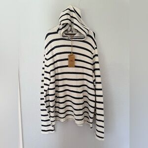New Faherty Pullover Hoodie Whitewater Booth Bay Stripe XX-Large